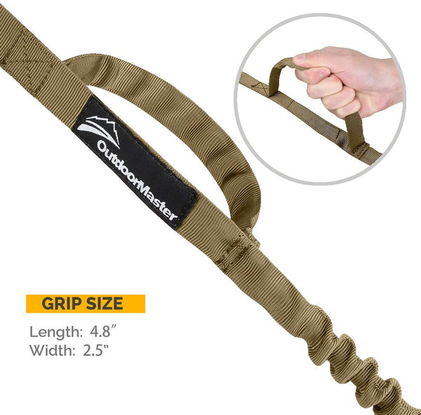 OutdoorMaster Bungee Dog Leash, Improved Dog Safety & Comfort