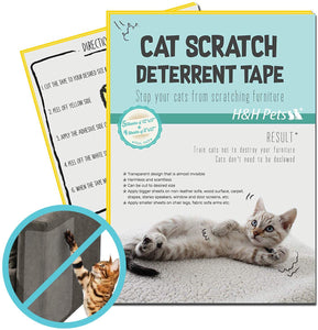 H&H Pets Dog and Cat Nail Clippers & Scratch Tape Professional Small Breed Claw Clippers, Cat Nail Clippers Small, Anti-Scratch Cat Deterrent Training Tape, Essential Grooming Tool