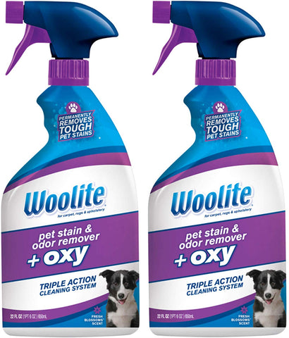 Woolite Pet Stain and Odor Remover Plus Oxy, 22oz (Pack of 2), 2834