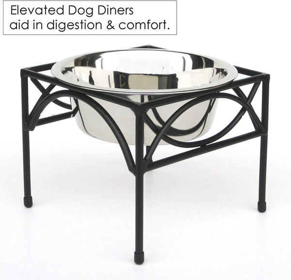 Regal Single Bowl Raised Feeder - 12" Tall