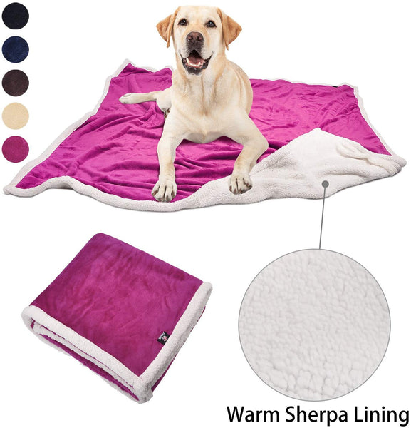 Large Dog Blanket,Super Soft Warm Sherpa Fleece Plush Dog Blankets and Throws for Large Medium Dogs Puppy Doggy Pet Cats,60"X50"