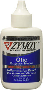 ZYMOX OTIC with Hydrocortisone 1.0 Ear Solution Treatment Bacterial, Viral, and Yeast infections for Dogs and Cats