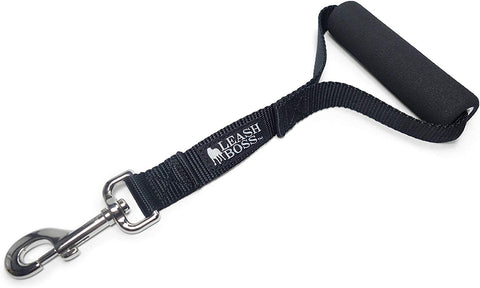 Leashboss Traffic Handler - Short Dog Leash with Traffic Handle for Large Dogs for Double Dog Couplers, Service Dogs, and Training