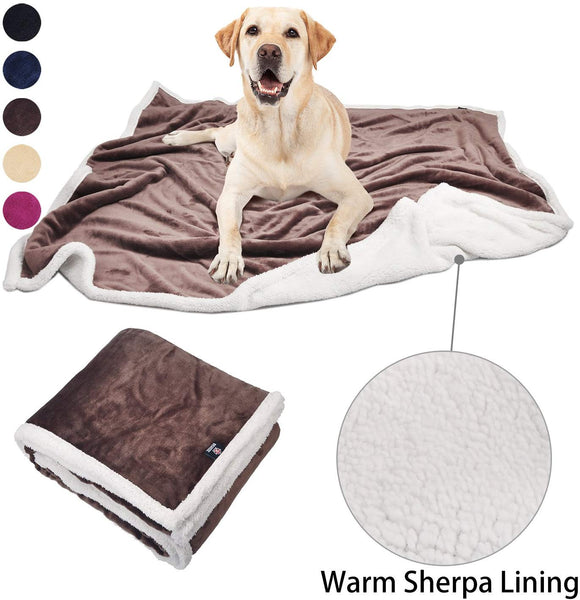 Large Dog Blanket,Super Soft Warm Sherpa Fleece Plush Dog Blankets and Throws for Large Medium Dogs Puppy Doggy Pet Cats,60"X50"