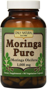 Pastillas De Moringa Puro Y Natural - Beneficios para Salud Completa - Mejora Tu Salud Con Niveles De Energia Altos, Metabolismo Mas Rapido y Mas Alta Concentracion Mental - 90 Capsulas