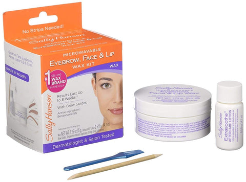 Kit De Depilación Para Calentar En Microondas - Depila El Vello Facial, Bozo Y Cejas - Cera Calentable En El Microondas - Con Espátula Y Loción Para Después De Depilar