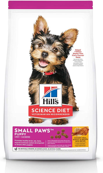 Hill's Science Diet Dry Dog Food, Puppy, Small Paws for Small Breeds, Chicken Meal, Barley & Brown Rice Recipe