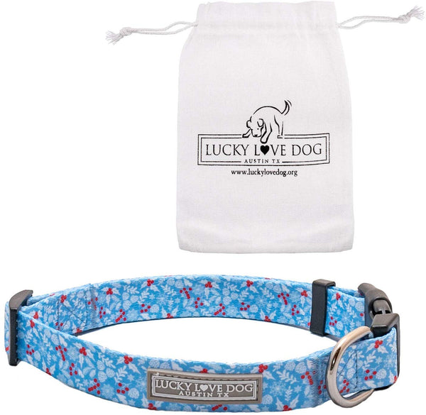 Lucky Love Dog Cute Female Dog Collar or Leash Set | Vivid Colorful Pretty and Unique Designs | Small Medium Large Girl Dogs | Floral Collar | Soft Your Purchase Helps Rescue Dogs