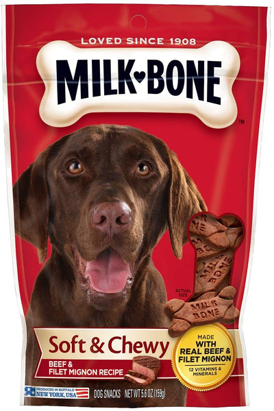 Milk-Bone Soft & Chewy Dog Treats with 12 Vitamins and Minerals