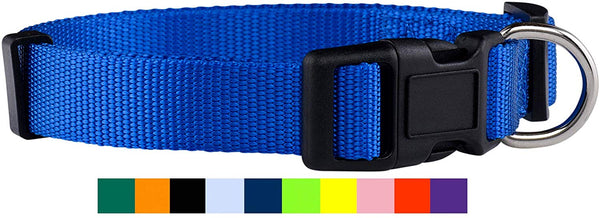 Native Pup Nylon Dog Collar Classic Solid Colors