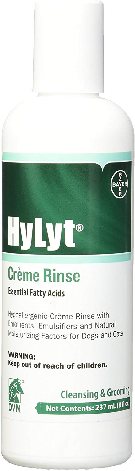 DVM Pharmaceuticals Hylyt Cream Rinse Pet Conditioner, 8-Ounce