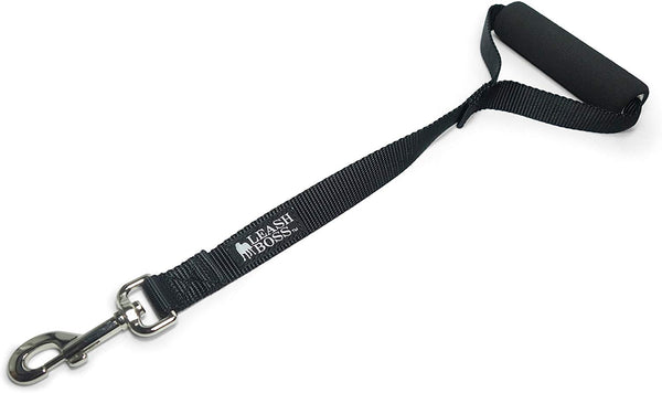 Leashboss Traffic Handler - Short Dog Leash with Traffic Handle for Large Dogs for Double Dog Couplers, Service Dogs, and Training