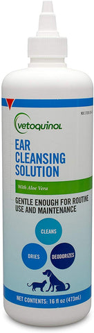 Vetoquinol Ear Cleansing Solution for Dogs and Cats