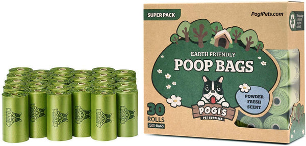 Pogi’s Poop Bags - Large, Leak-Proof, Earth-Friendly Poop Bags for Dogs