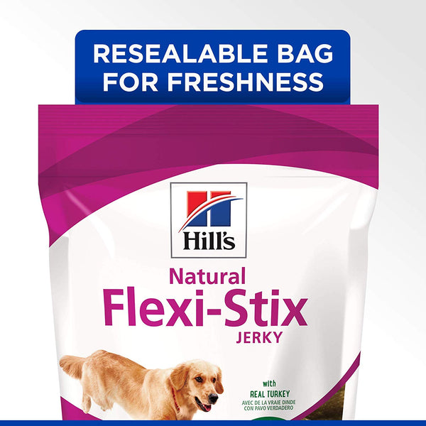 Hill's Dog Treats Turkey Jerky Flexi-Stix for joint health, Healthy Dog Snacks 7.1 oz Bag