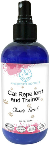 Harbor's Cat Repellent and Trainer - Cat Repellent Spray Indoor - 8 oz | Cat Training Spray | Cat Repellent for Furniture | Cat Repellent for Plant | 100% Satisfied or Return for Full Refund