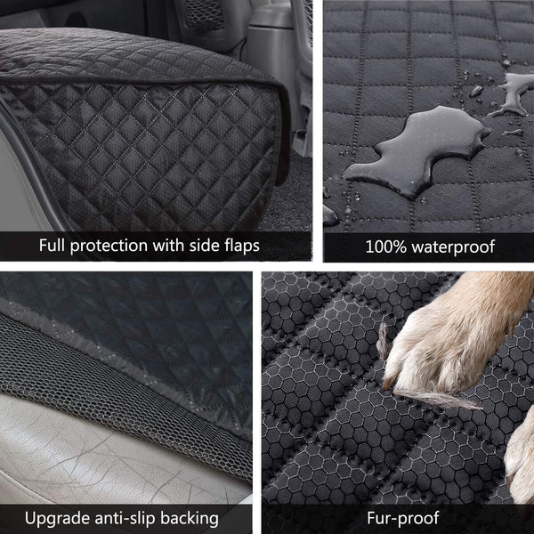 Vailge Bench Dog Car Seat Cover for Back Seat, 100% Waterproof Dog Car Seat Covers, Heavy-Duty & Nonslip Back Seat Cover for Dogs,Washable & Compatible Pet Car Seat Cover for Cars, Trucks & SUVs