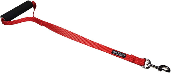 Leashboss Traffic Handler - Short Dog Leash with Traffic Handle for Large Dogs for Double Dog Couplers, Service Dogs, and Training