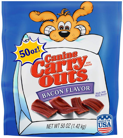 Canine Carry-Outs Bacon Flavor Dog Treats, 50-Ounce