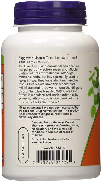 Extracto De Hoja De Olivo - No OGM Suplemento Vegetariano Orgánico Antioxidante - 120 Capsulas