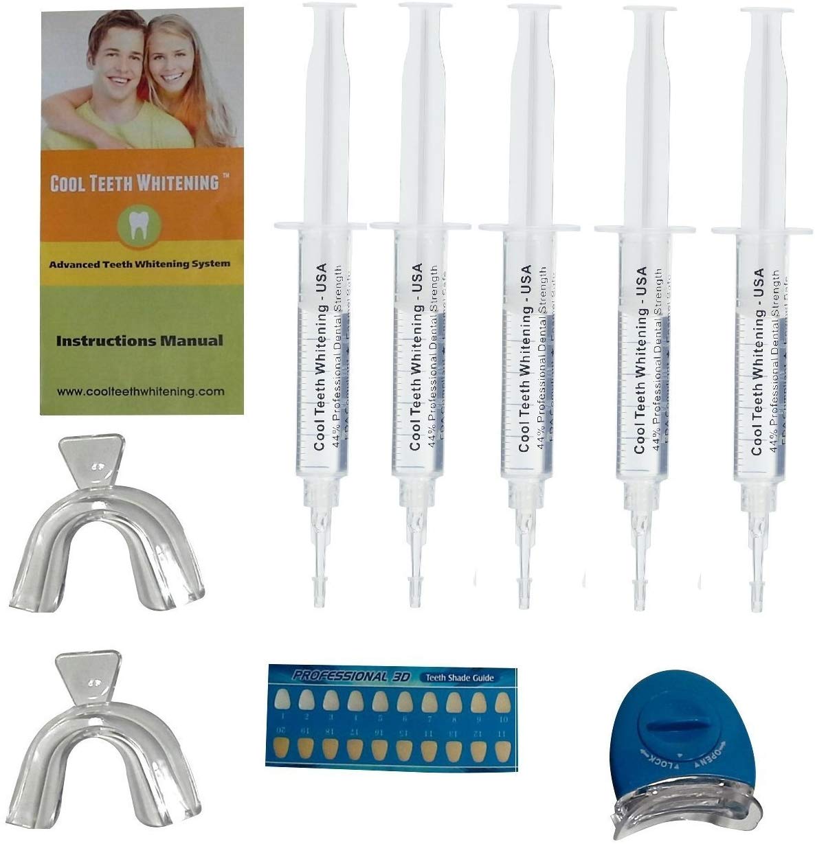 Sistema De Blanqueador Dental - Kit De Gel Blanqueador Con Laser Dental LED - Blanqueamiento De Dientes Profesional - Luce Una Sonrisa Mas Blanca