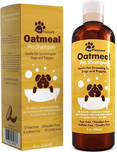 Dog Shampoo for Dry Itchy Skin - Colloidal Oatmeal Dog Shampoo for Smelly Dogs and Moisturizing Body Wash for Puppy Supplies and Dog Itching Relief - Hypoallergenic Dog Shampoo Pet Odor Eliminator