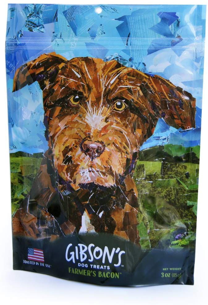 Gibson's Farmer's Bacon - Human Grade USA Soft Jerky Dog Treats, 3 oz