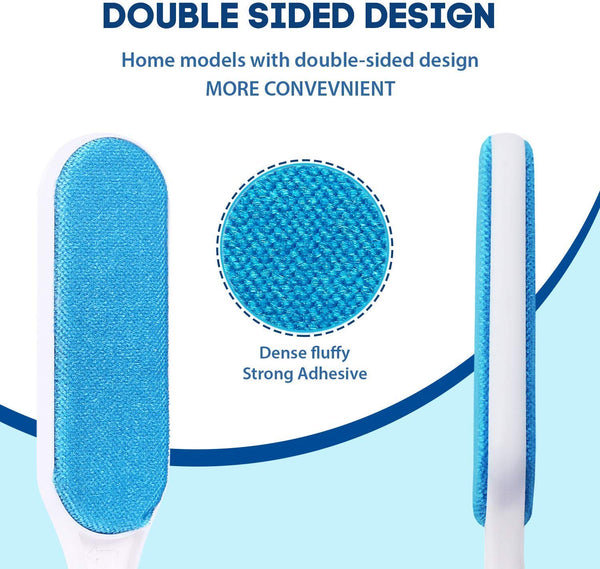 Brellavi Pet Hair Remover Brush with Self-Cleaning Base, Double-Sided Pet Hair Remover Brush, Best Pet Hair Remover Brush for Removing Pet Hair