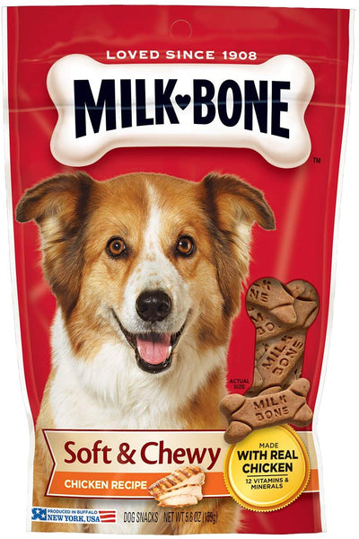 Milk-Bone Soft & Chewy Dog Treats with 12 Vitamins and Minerals