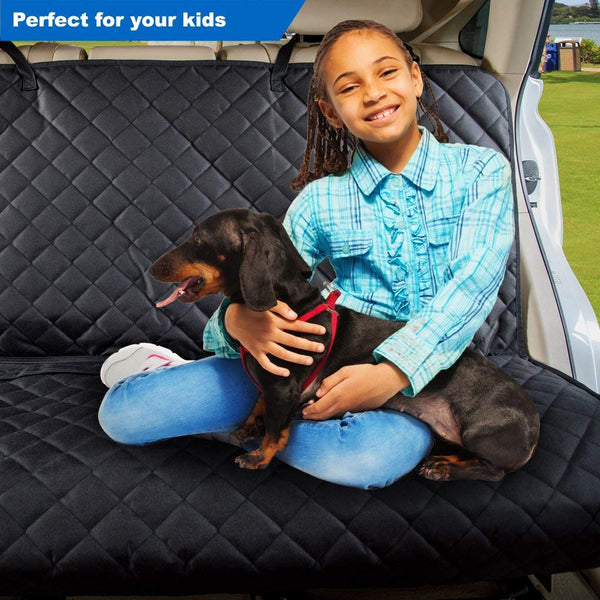 VIEWPETS Bench Car Seat Cover Protector - Waterproof, Heavy-Duty and Nonslip Pet Car Seat Cover for Dogs with Universal Size Fits for Cars, Trucks & SUVs