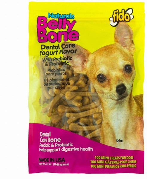 Fido Belly Dog Bone, Digestion Aid w\/Prebiotic & Probiotic Enzymes for Dogs