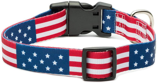 American Flag Dog Collar in 5 Different Sizes