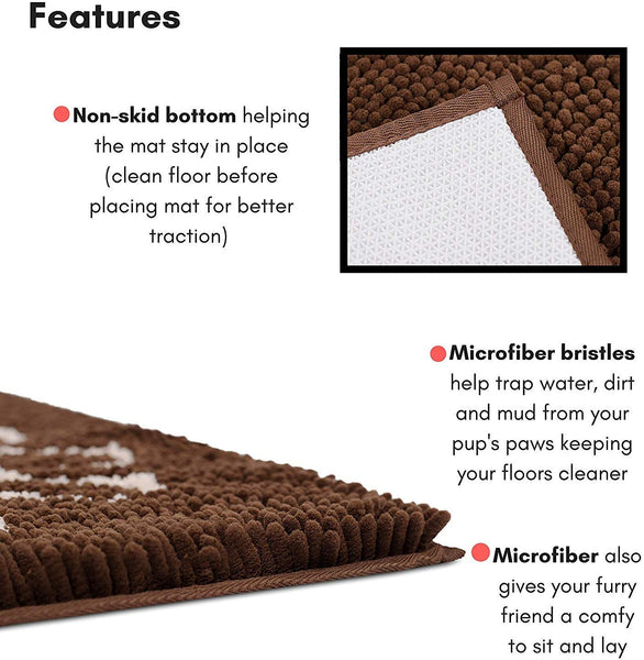 Internet's Best Chenille Dog Mat