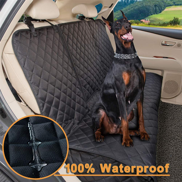 YESYEES Waterproof Dog Car Seat Covers Pet Seat Cover Nonslip Bench Seat Cover Compatible for Middle Seat Belt and Armrest Fits Most Cars, Trucks and SUVs