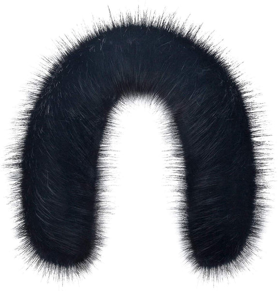 Futrzane Faux Fur Trim For Hood Replacement - Like Real Fur - Buttons Included