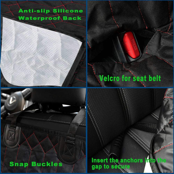 RBSC Home Car Back Seat Cover Protector Waterproof Hammock, Heavy Duty and Nonslip Car Seat Cover for Cars, Trucks, Jeeps and SUVs