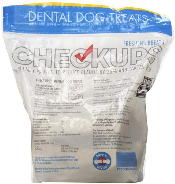 Checkups- Dental Dog Treats, 24ct 48 oz. for Dogs 20+ pounds (2 Bags, 48 Count Total)