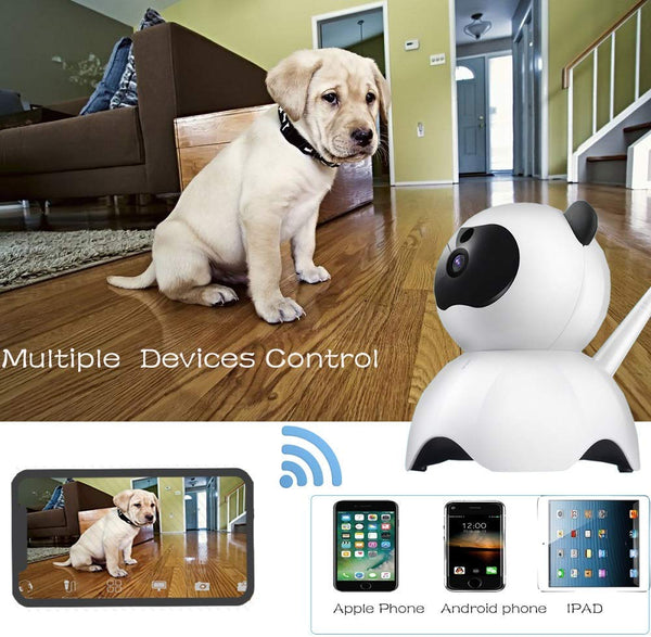 Pet Camera Dog Camera PETGOD 1080P HD Wireless Home Security Camera with 2 Way Audio Night Vision Motion Detection Remote Monitor Baby Monitor IP Camera Support iOS/Android