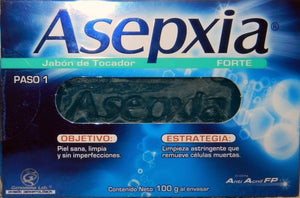 Jabon Asepxia Forte Azul - Para El Acne Exfoliante