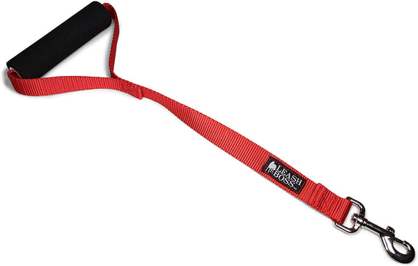 Leashboss Traffic Handler - Short Dog Leash with Traffic Handle for Large Dogs for Double Dog Couplers, Service Dogs, and Training