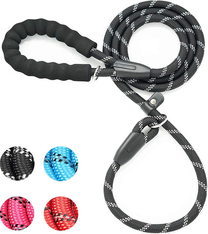 iYoShop 6FT Durable Slip Lead Dog Leash with Comfortable Padded Handle and Highly Reflective Threads Quality Dog Rope Training Leash for Small Medium and Large Dogs