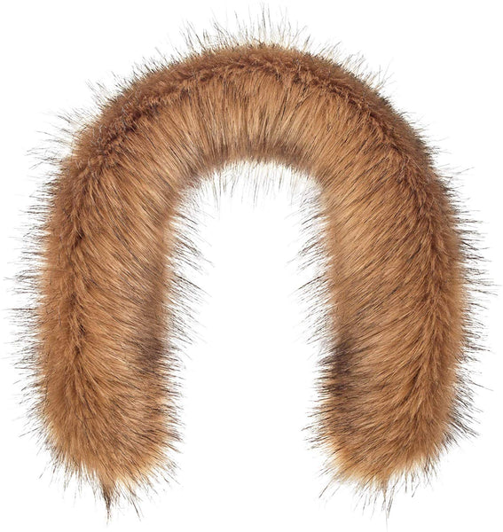 Futrzane Faux Fur Trim For Hood Replacement - Like Real Fur - Buttons Included