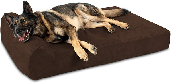 Big Barker 7" Pillow Top Orthopedic Dog Bed for Large and Extra Large Breed Dogs (Headrest Edition)