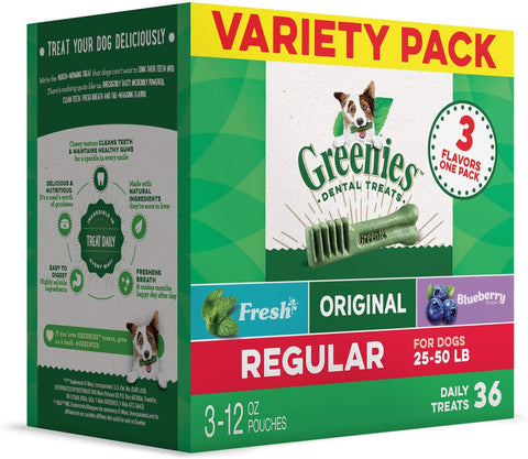 Greenies 3-Flavor Variety Pack Regular Dog Dental Chews