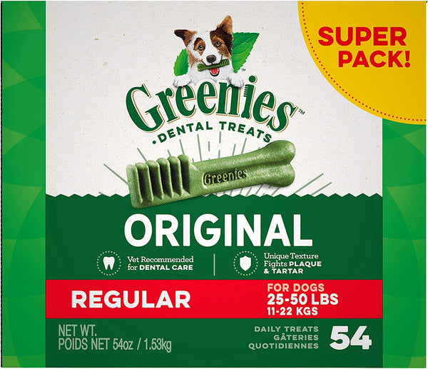 Greenies Original Regular Dental Dog Treats