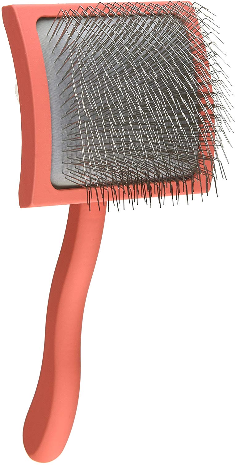 Chris Christensen Long Pin Slicker Brush, Large, Coral