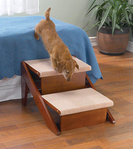 Pet Studio Pine Frame Dog RampSteps