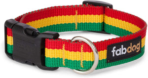 Fab Dog Rasta Collar - Red