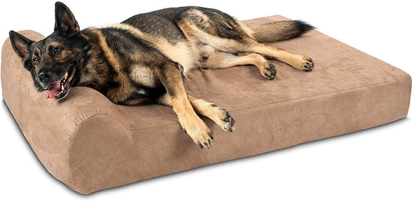 Big Barker 7" Pillow Top Orthopedic Dog Bed for Large and Extra Large Breed Dogs (Headrest Edition)