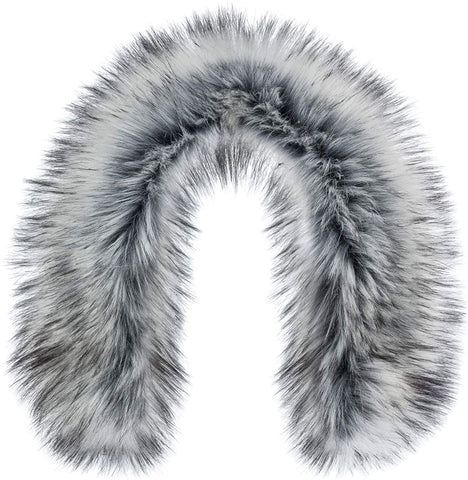 Futrzane Faux Fur Trim For Hood Replacement - Like Real Fur - Buttons Included